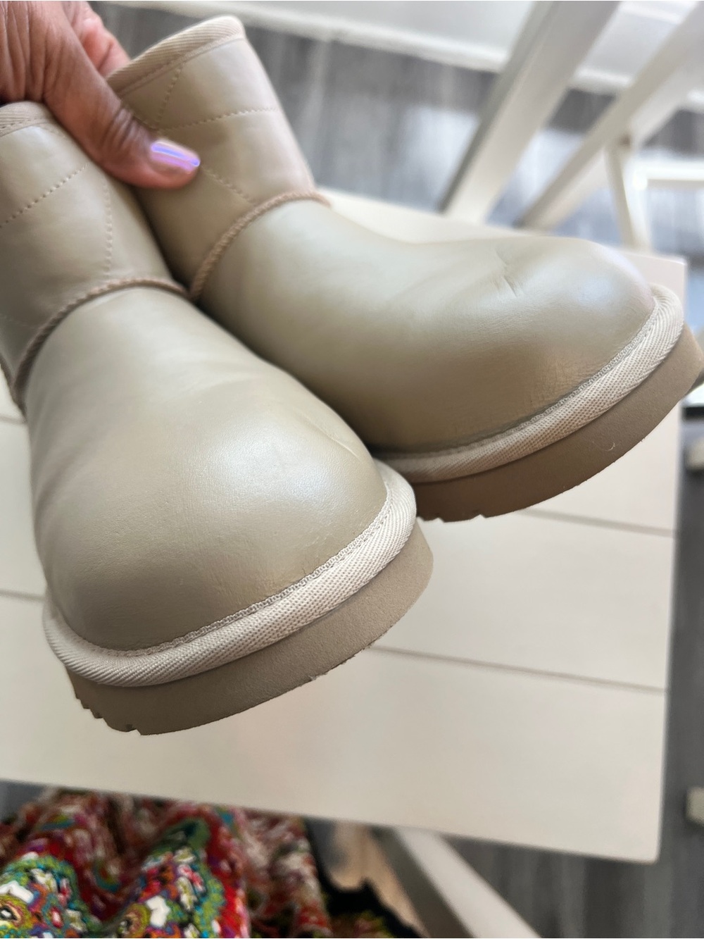 New UGG! Women's Short Winter Boots - Cream Faux-Shearling Lined READY FOR FALL. - Picture 9 of 11